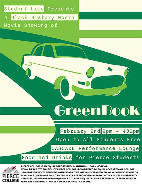 Flyer for green book